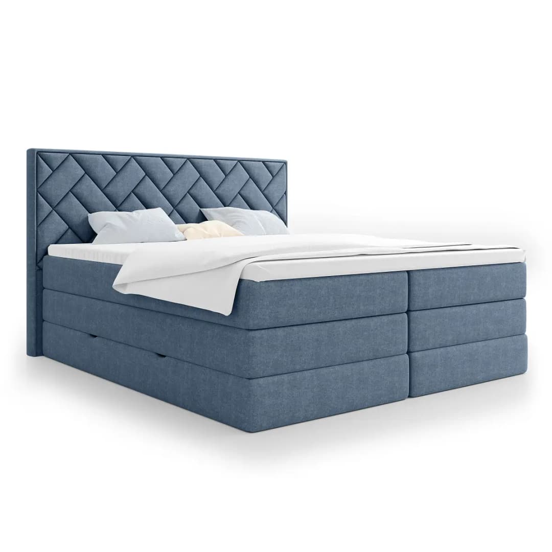 Boxspringbett Zaari | Blau