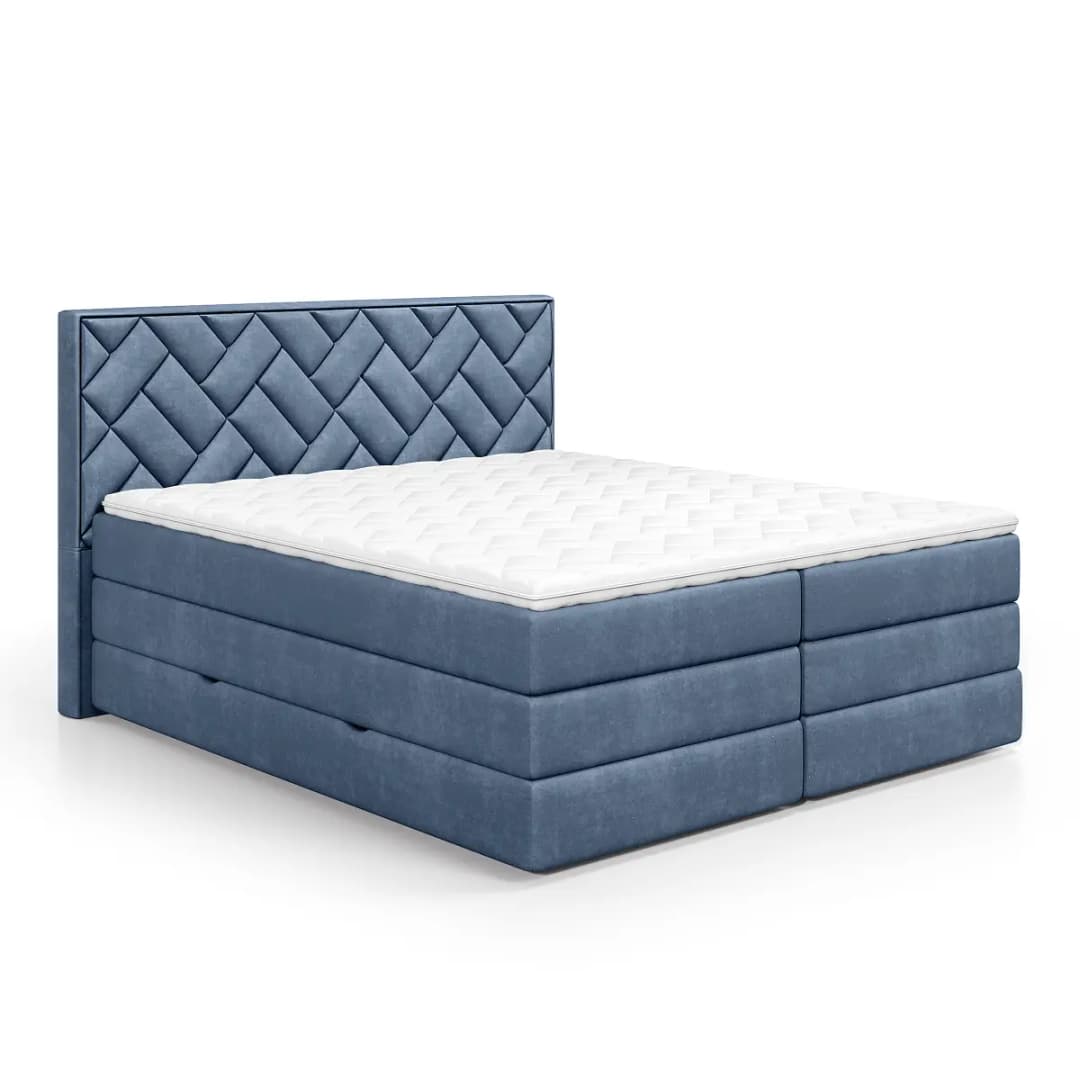Boxspringbett Zaari | Blau
