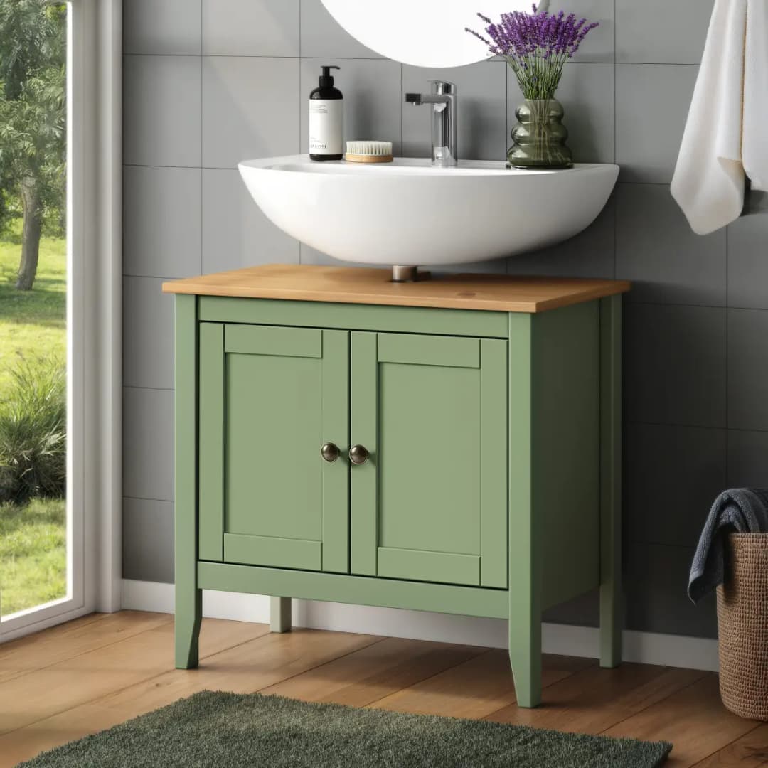 Waschbeckenunterschrank Belleria Typ B | Grün