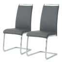 Freischwinger Wonken 2er-Set | Grau