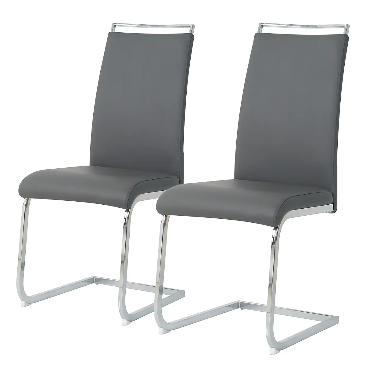 Freischwinger Wonken 2er-Set | Grau