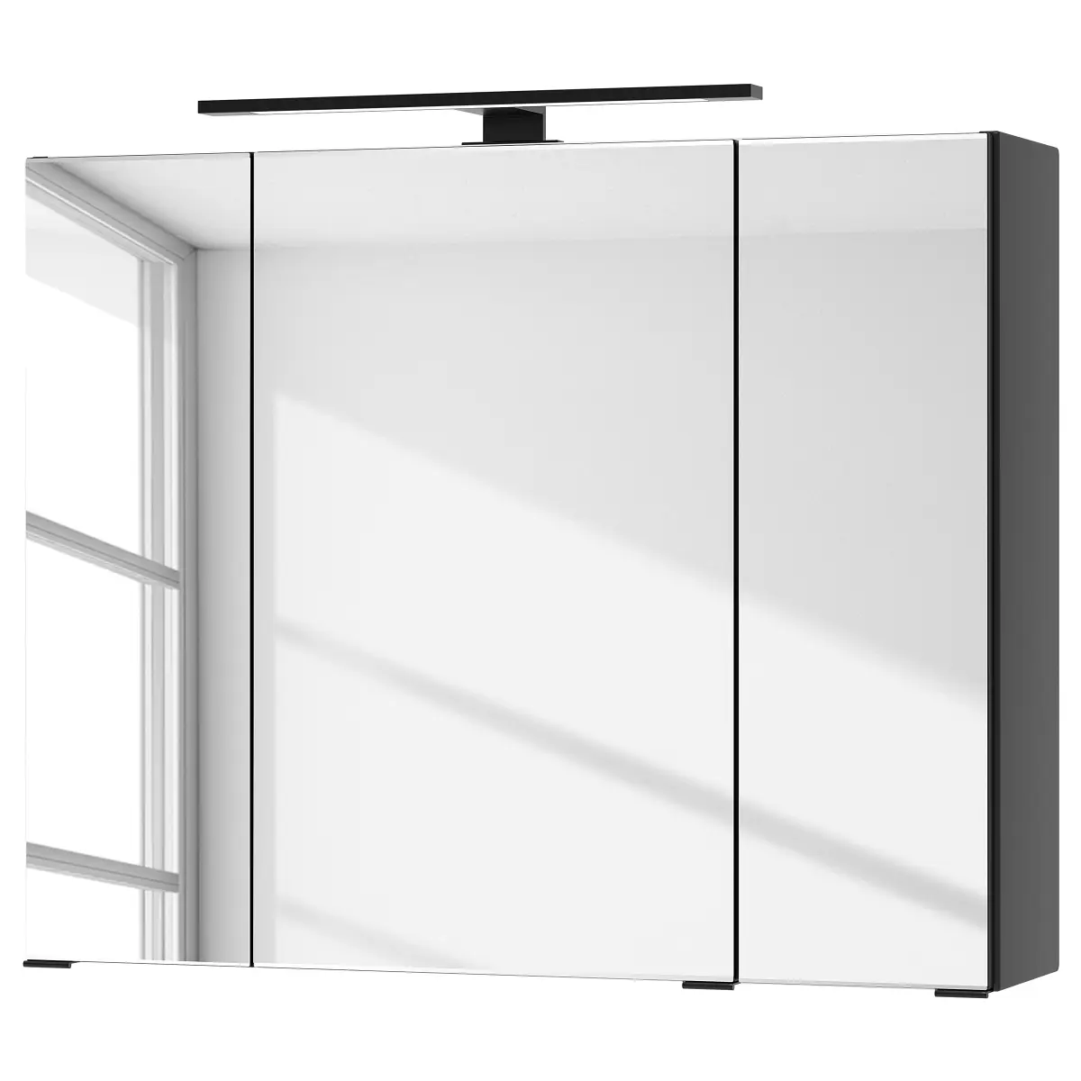 Spiegelschrank | Schwarz