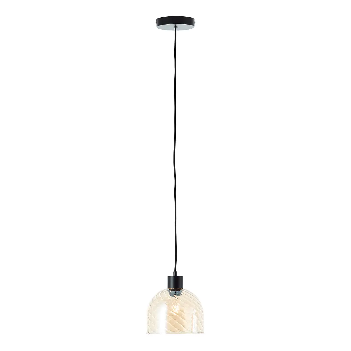 Brilliant Pendelleuchte Casto | Schwarz