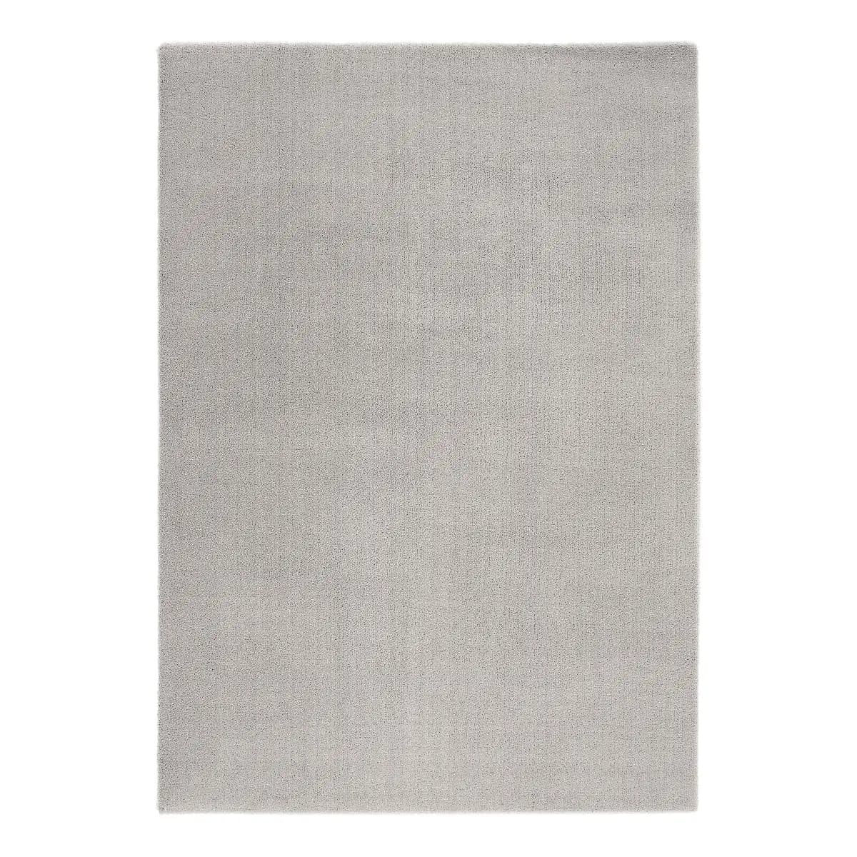 Hochflorteppich Plushia Uni 140 x 200cm Grau | Grau