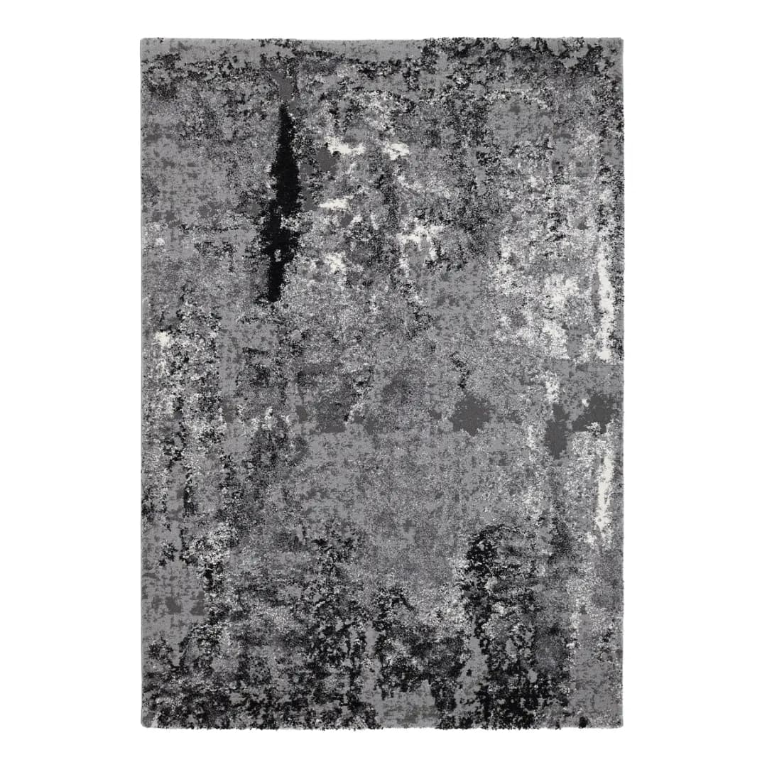 Kurzflorteppich Echo Stream Grau/Grau 160 x 230cm Mischgewebe