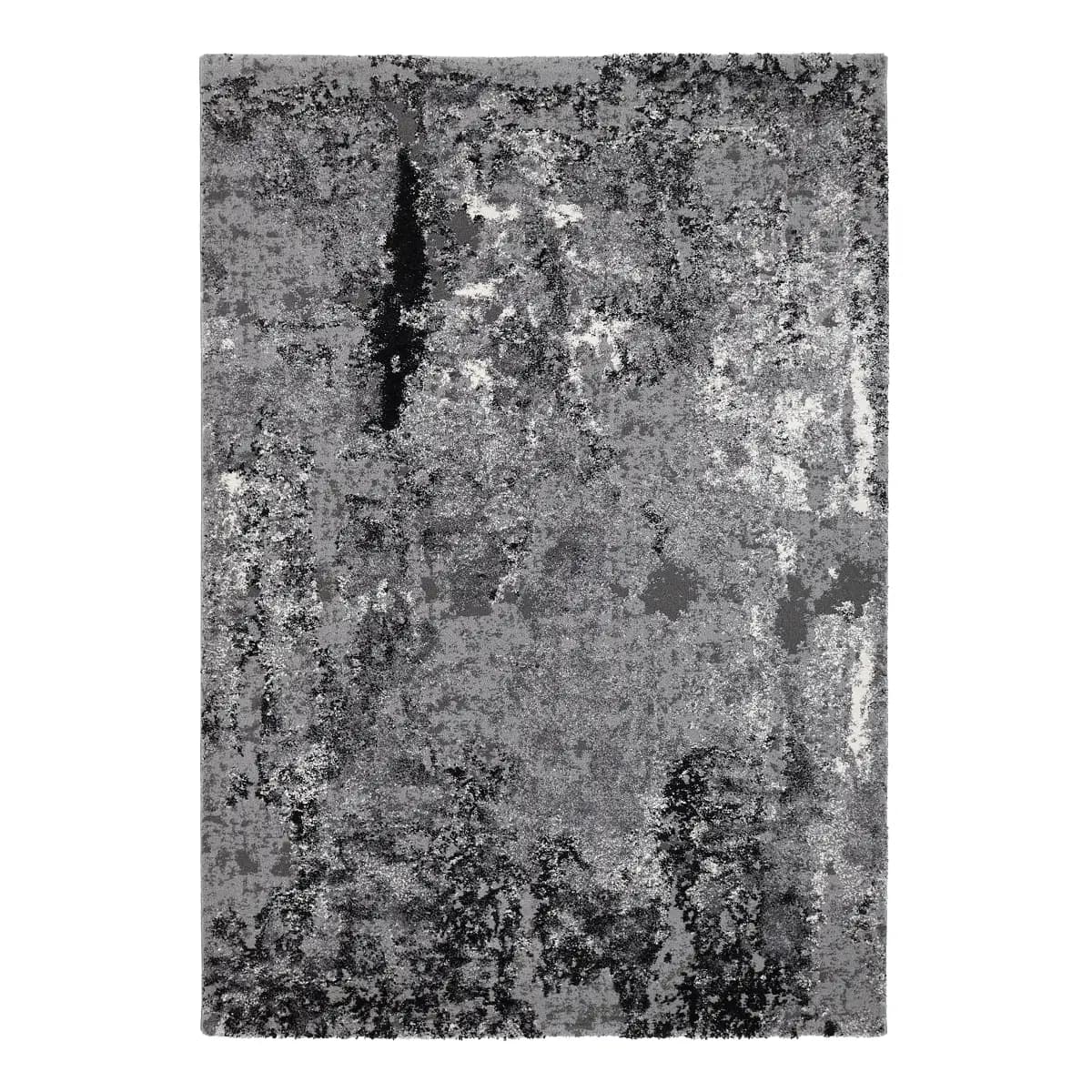 Kurzflorteppich Echo Stream Grau/Grau 160 x 230cm Mischgewebe