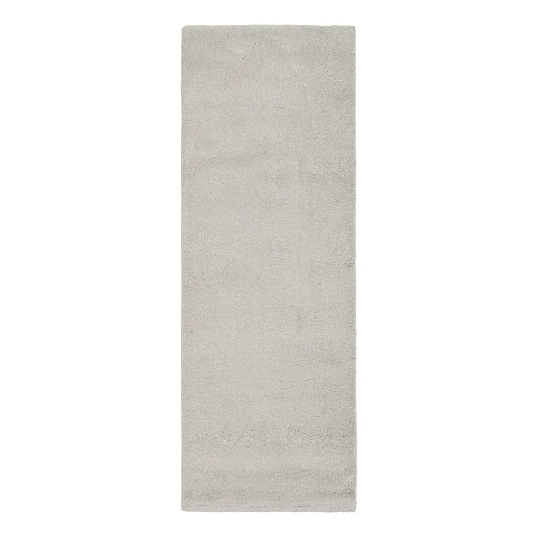 Läufer Moss Mono 80 x 200cm Weiß/Altweiß | Weiß