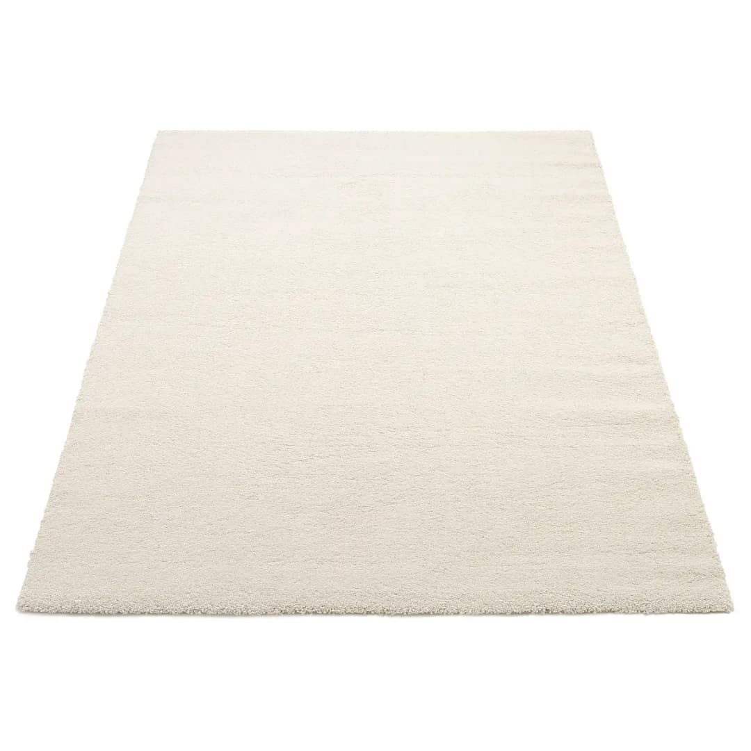 Läufer Moss Mono 80 x 200cm Weiß/Altweiß | Weiß