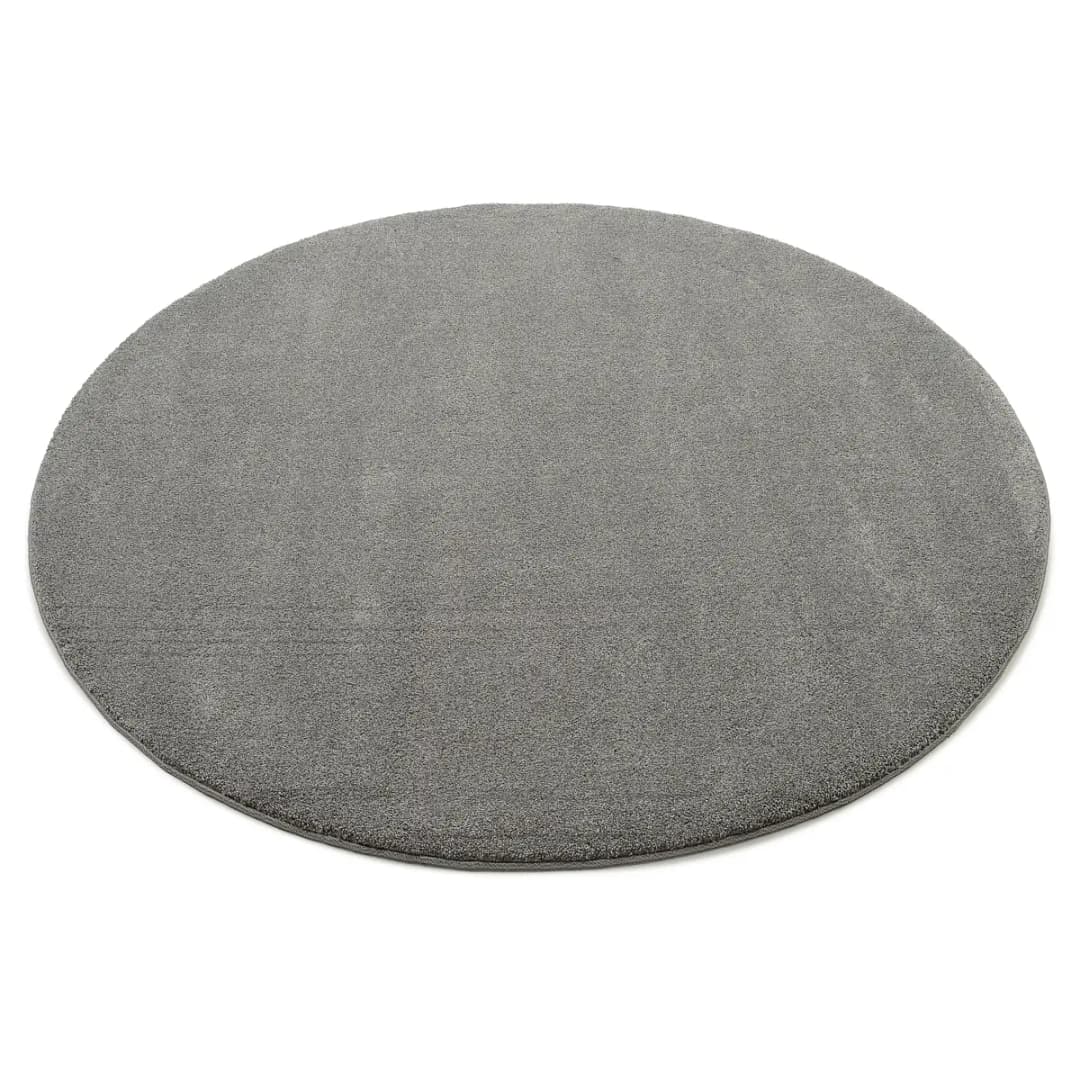 Kurzflorteppich Moss Mono | Grau
