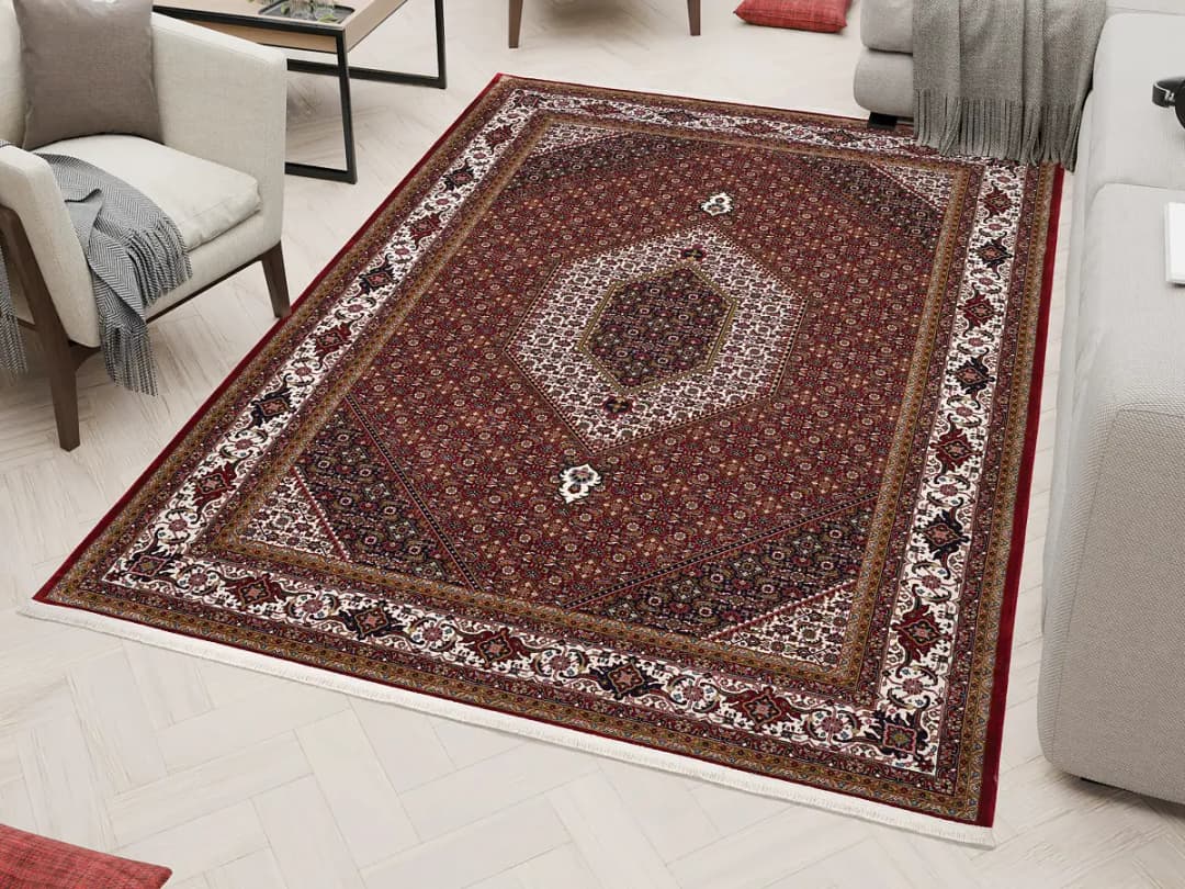 Kurzflorteppich Caravansary | Rot