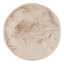 Kunstfellteppich Lavabile Soft rund Beige Ø 160cm | Beige