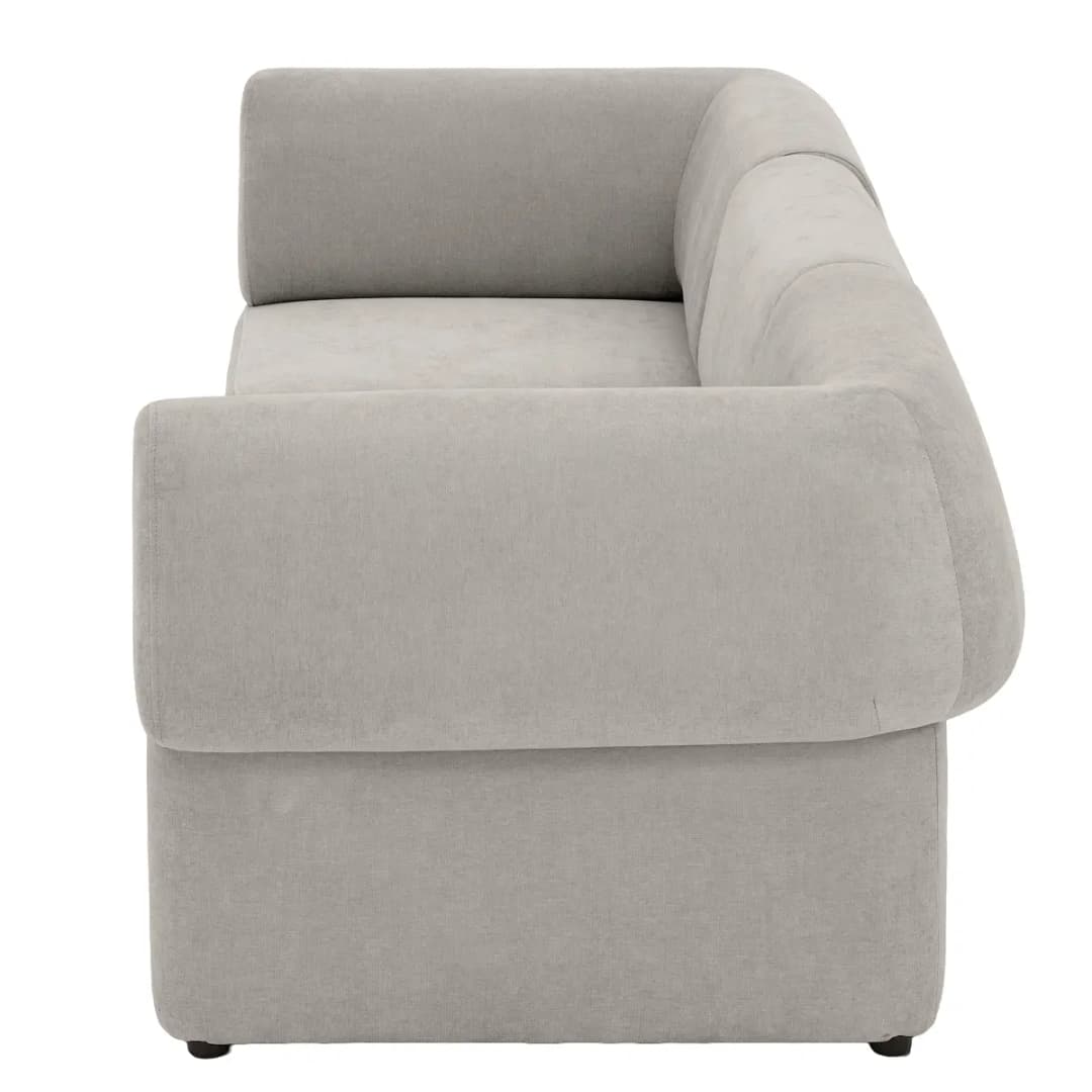 3-Sitzer Sofa NECO Grau Webstoff Wiam | Grau
