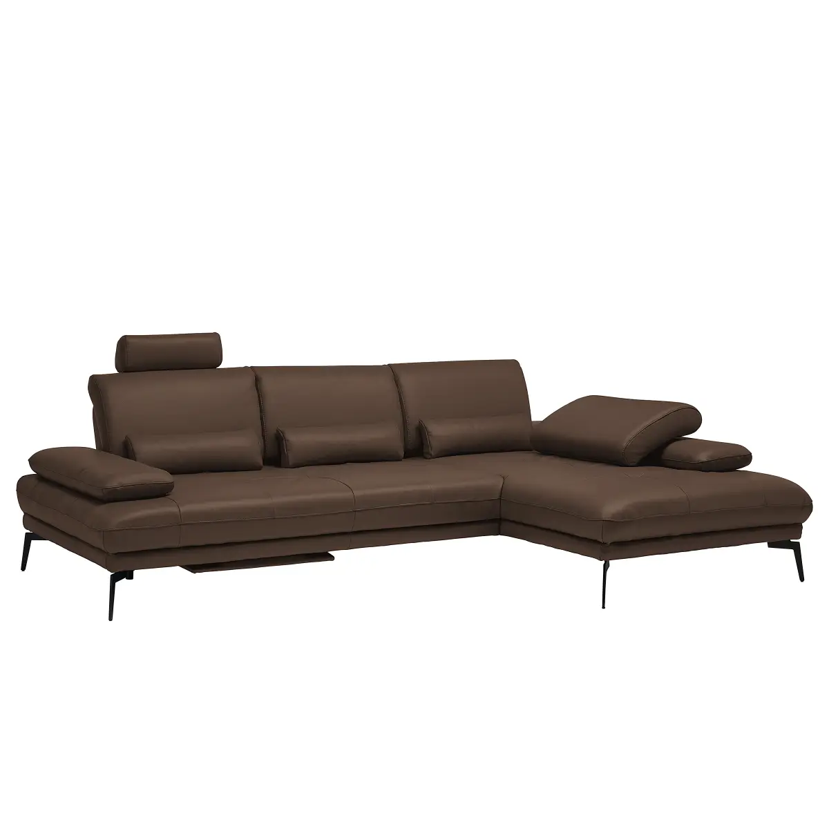 Ecksofa AMIAN | Braun