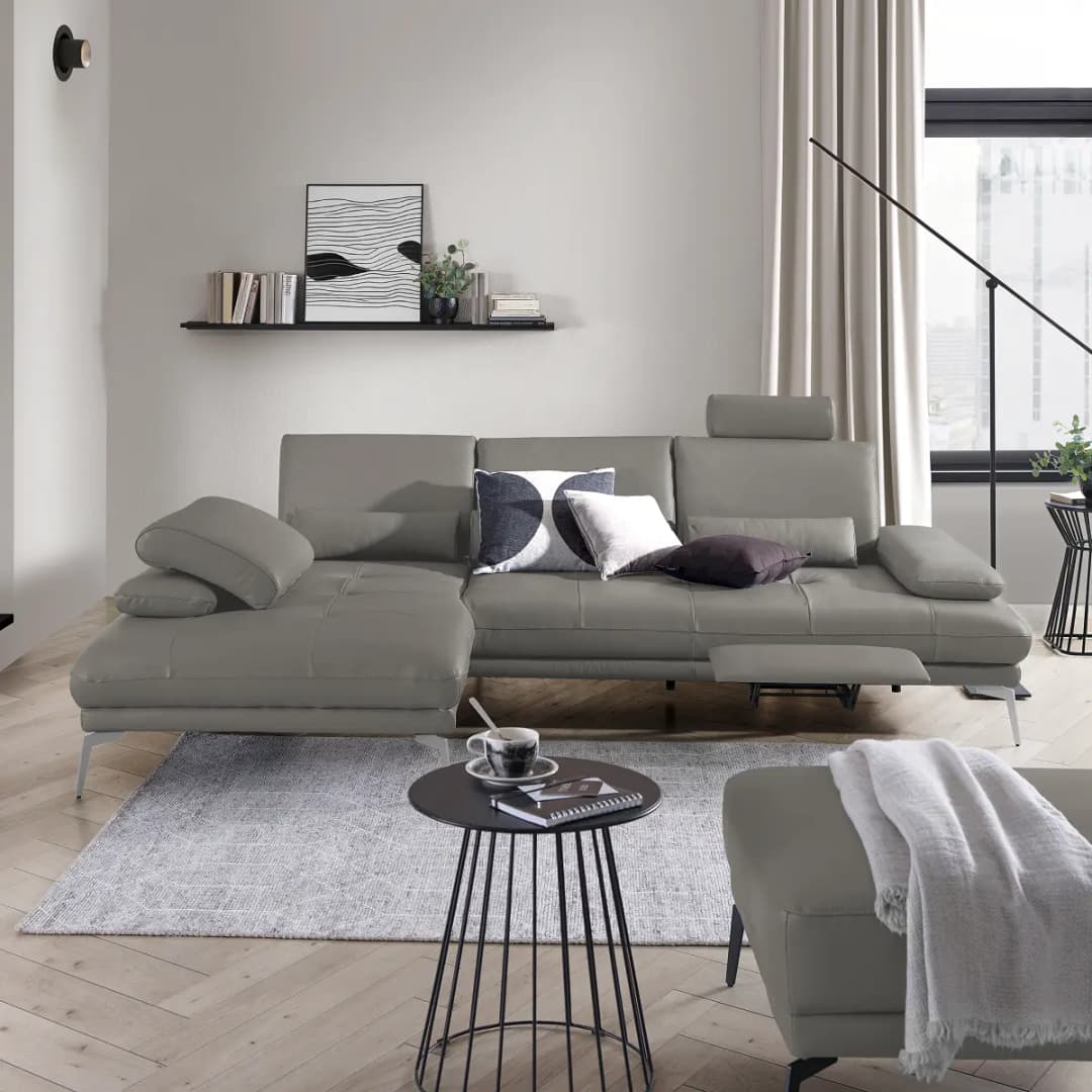 Ecksofa AMIAN | Grau