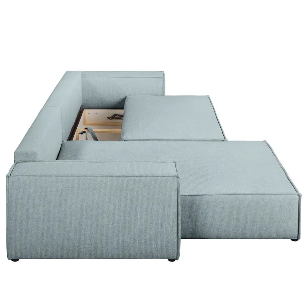 Ecksofa Aranja | Blau