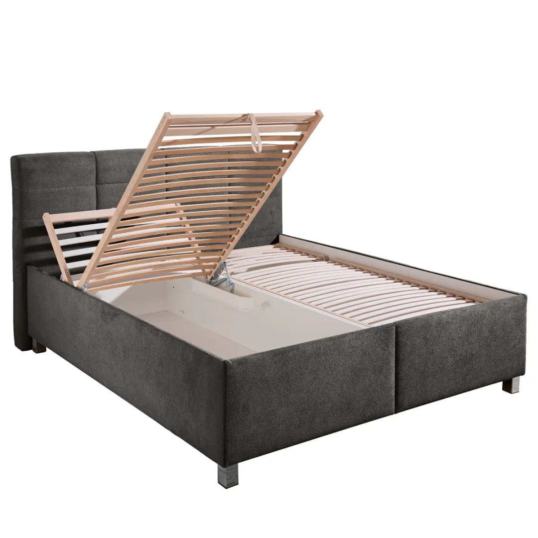 loftscape Polsterbett Belameda mit Matratze 160 x 200cm Strukturstoff