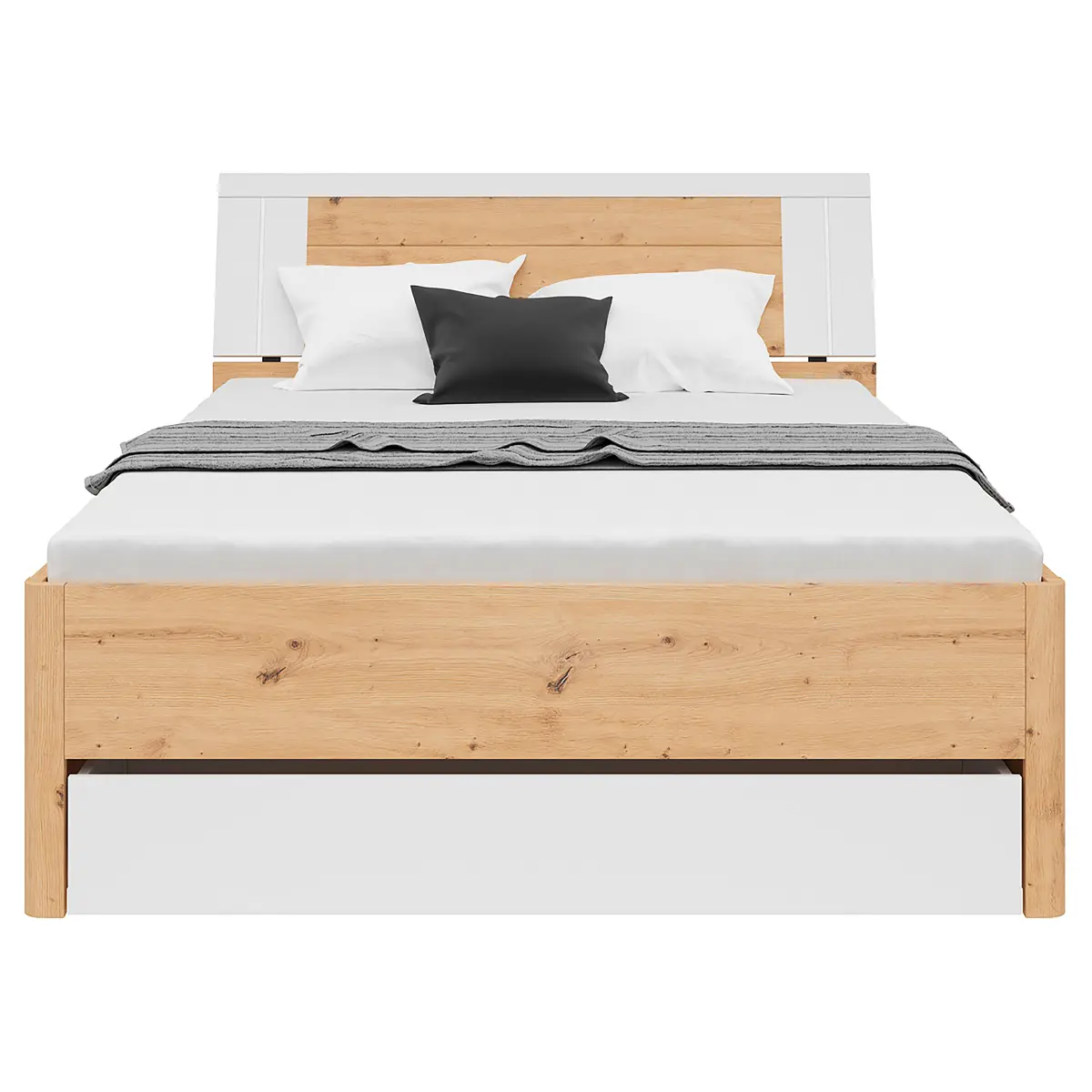 loftscape Beleuchtetes Bettgestell Domeys | Holztöne