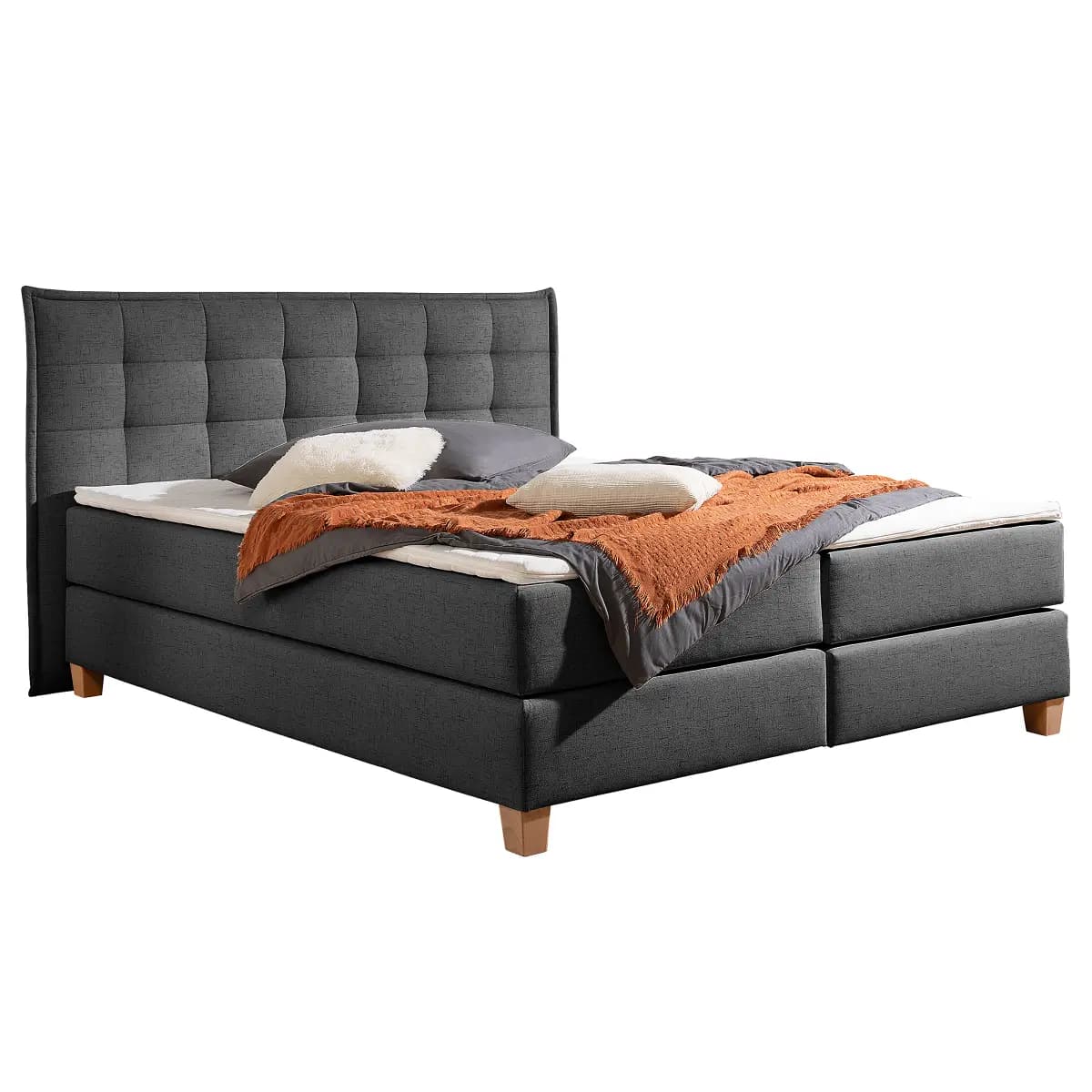 Boxspringbett Elevato | Grau