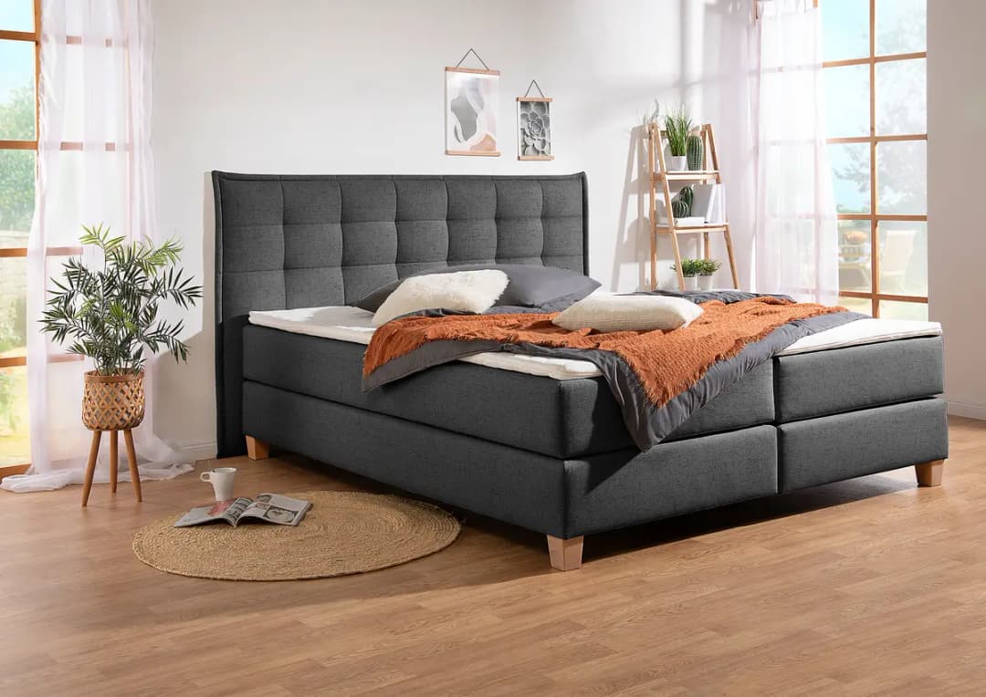 Boxspringbett Elevato | Grau