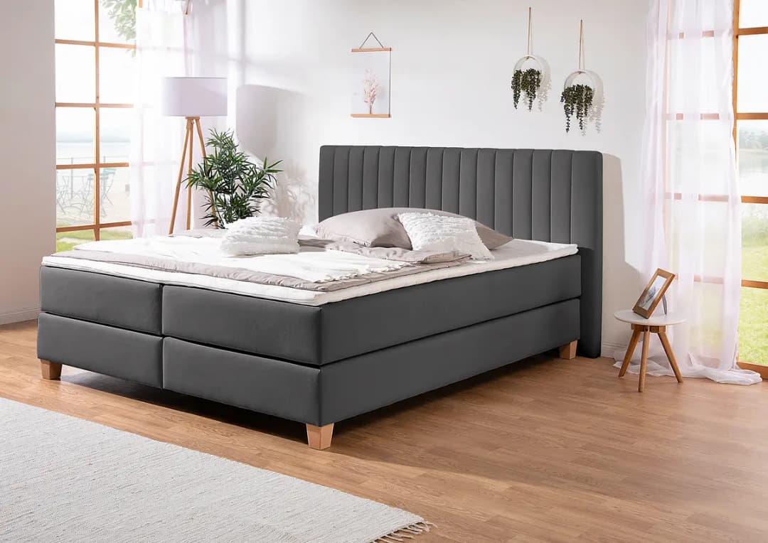 Boxspringbett Montini | Grau