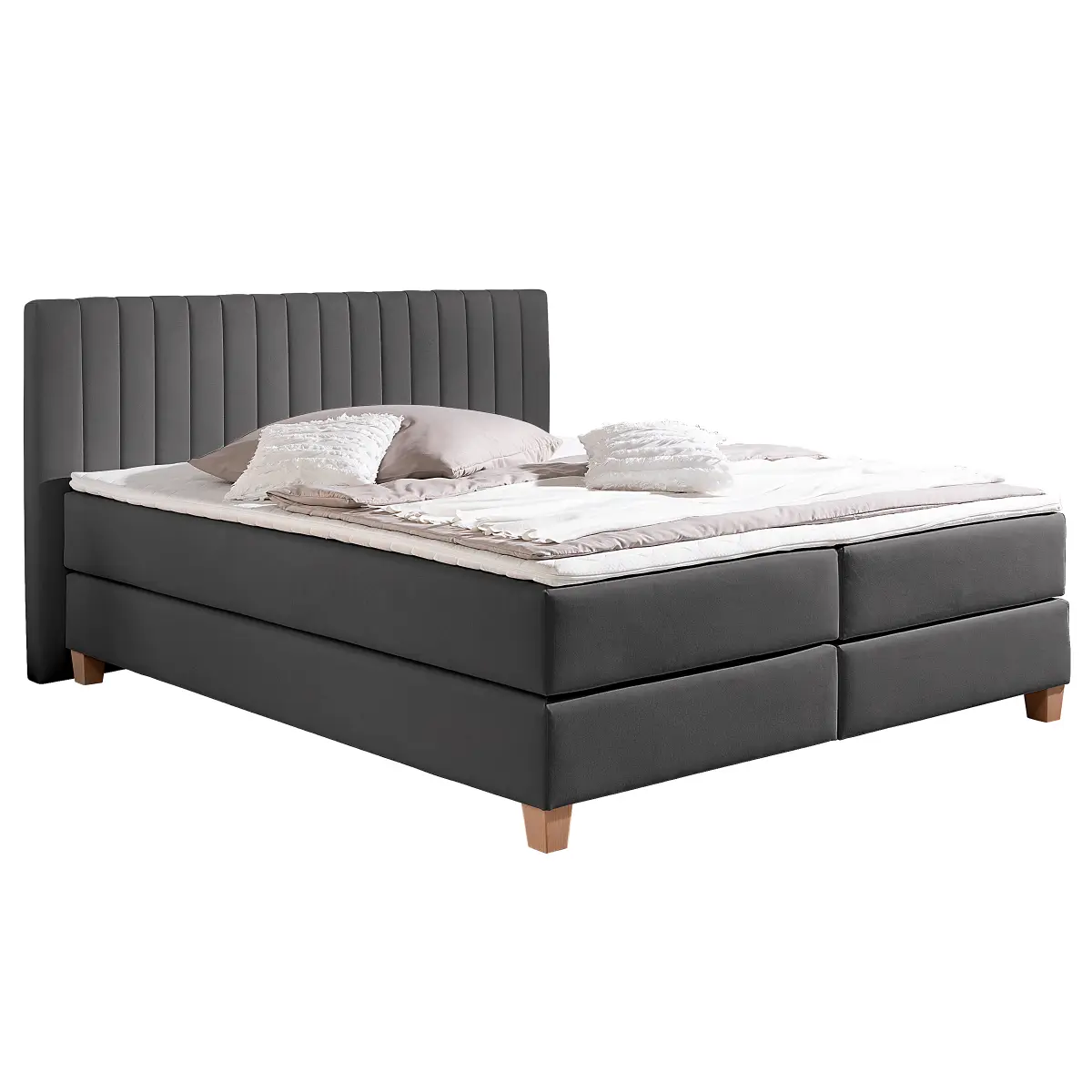 Boxspringbett Montini 180 x 200cm | Grau