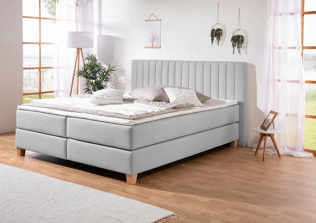 Boxspringbett Montini | Grau