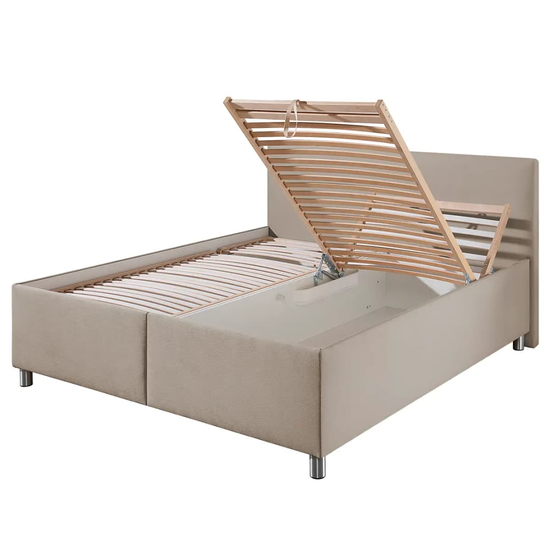 loftscape Polsterbett Gardini mit Matratze 160 x 200cm Microfaser
