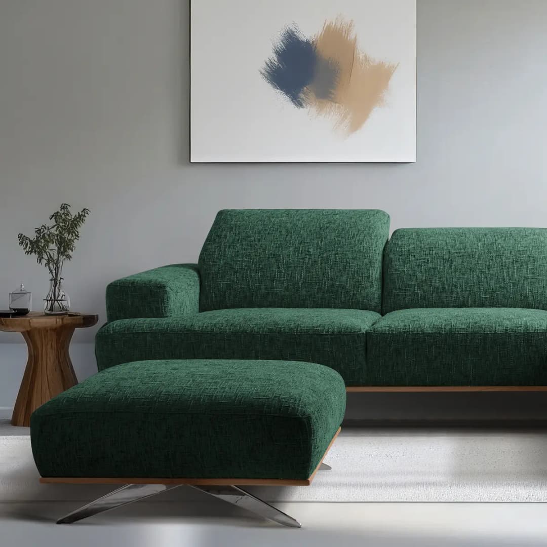 Studio Copenhagen Polsterhocker Trinu | Grün