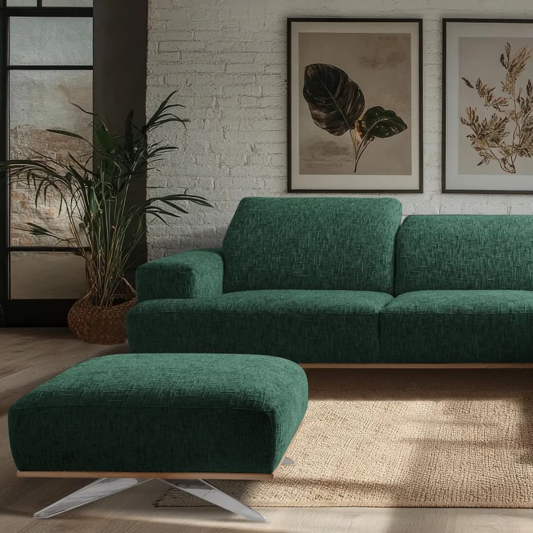 Studio Copenhagen Polsterhocker Trinu | Grün
