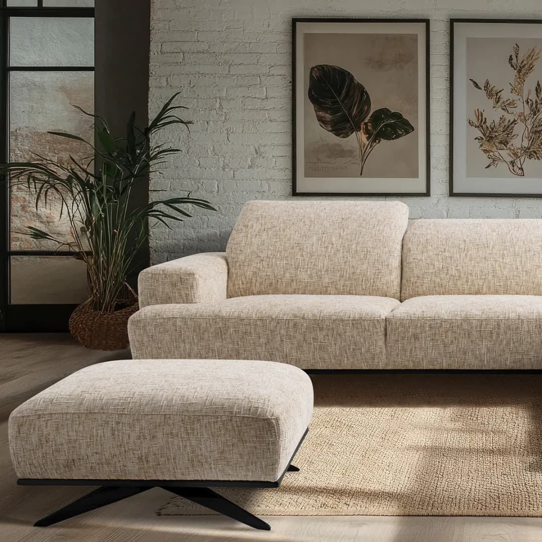Studio Copenhagen Polsterhocker Trinu | Beige