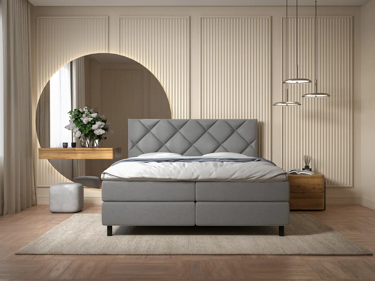Boxspringbett Curgen | Blau