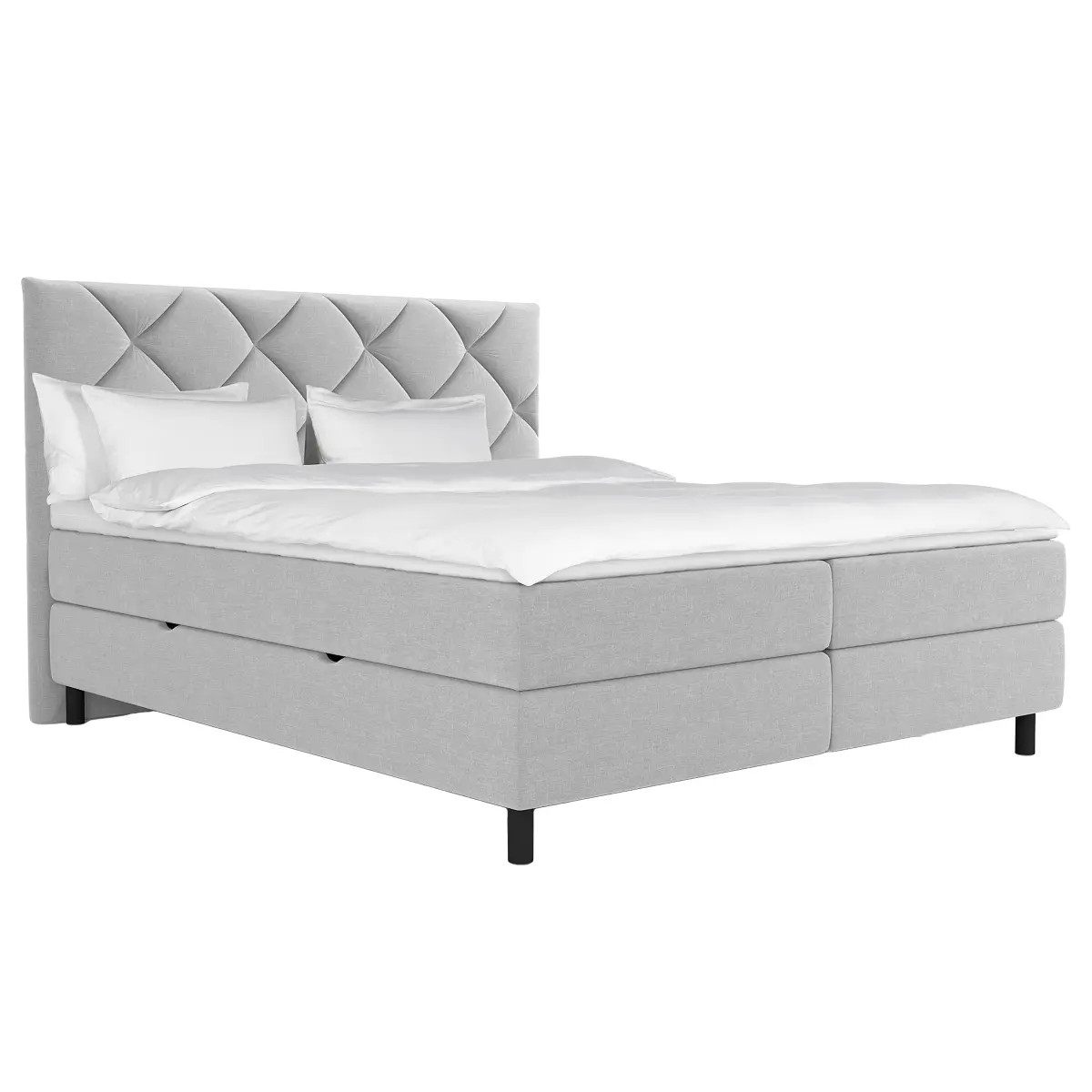 Boxspringbett Curgen | Grau