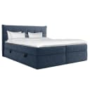 Boxspringbett Primes 140 x 200cm Chenille Pelagia Blau | Blau