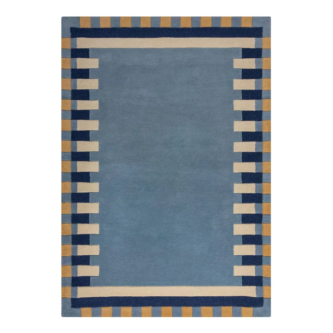 Wollteppich Kai | Blau