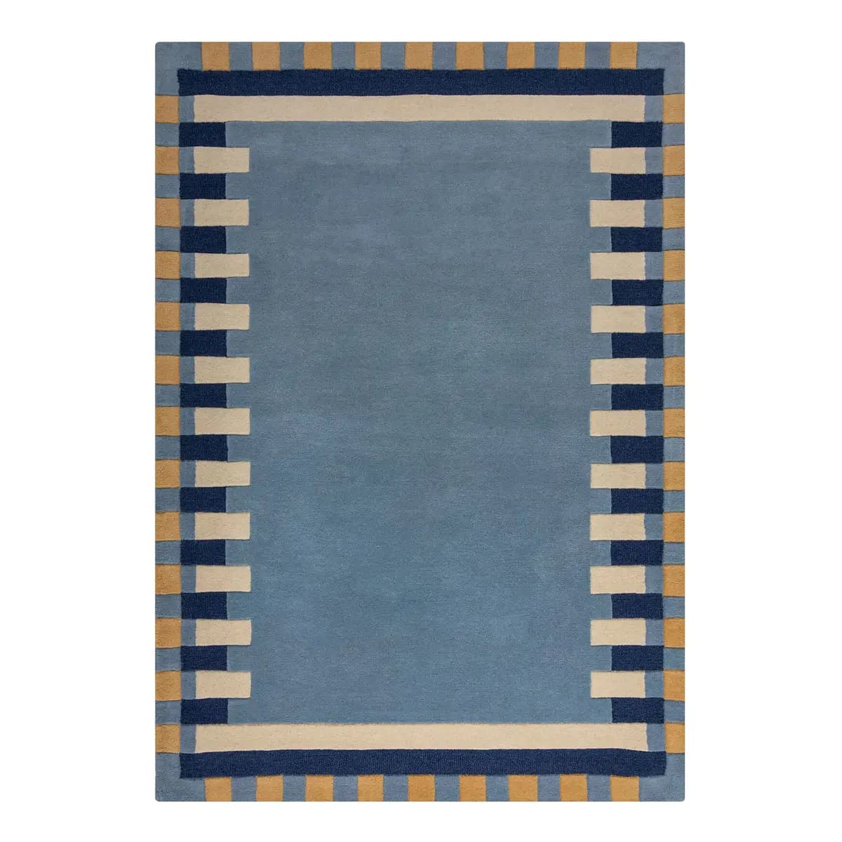 Wollteppich Kai | Blau