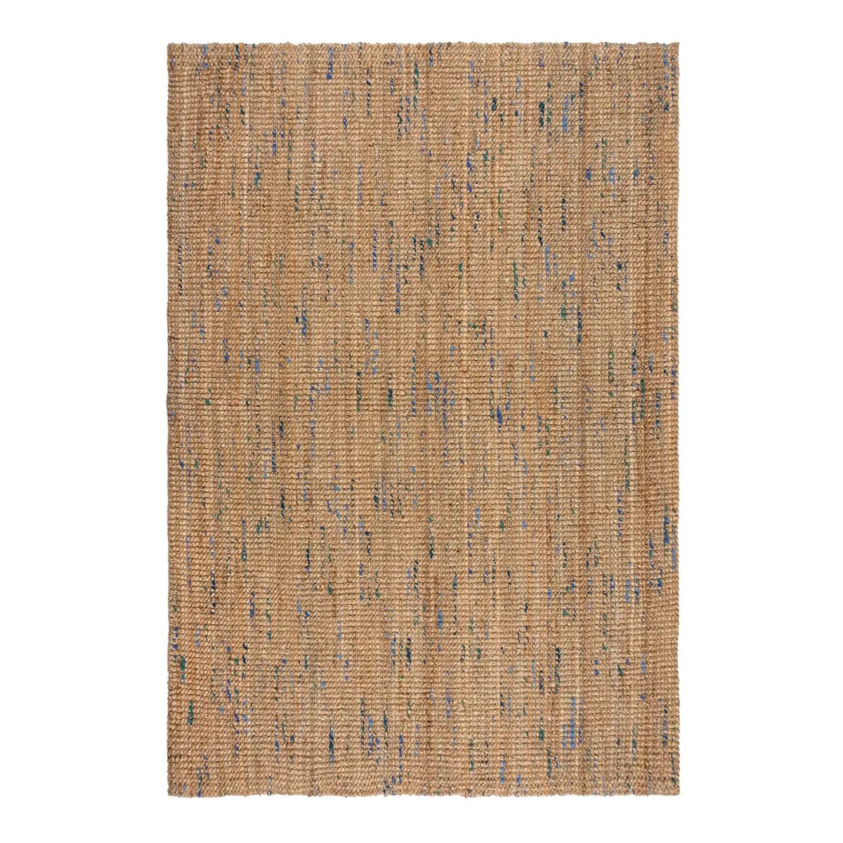 Juteteppich Bouclé | Blau