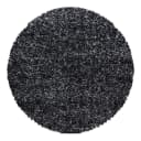 Ayyildiz Hochflorteppich Enjoy rund Ø 80cm Schwarz/Anthrazit | Schwarz
