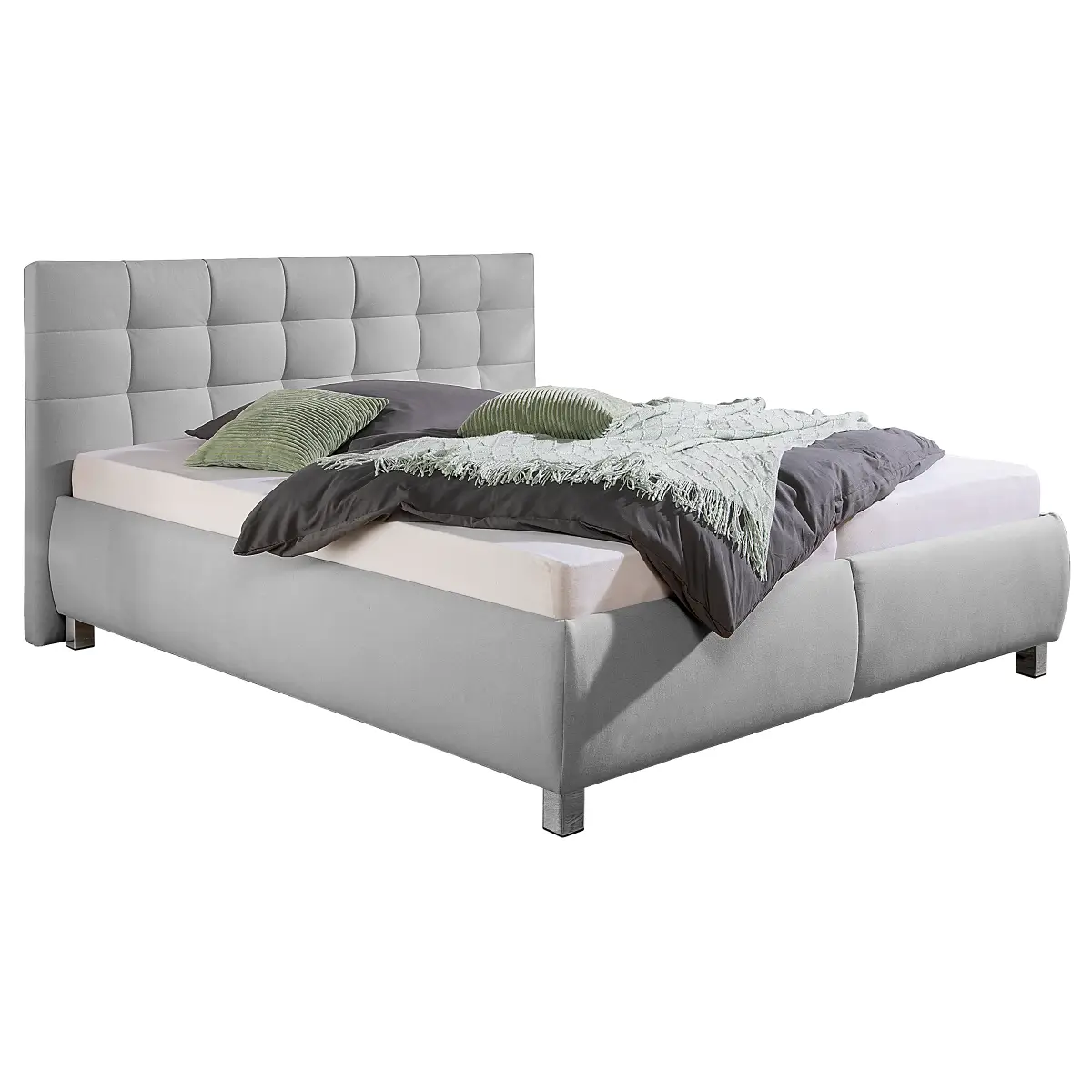 Loftscape Polsterbett Caronia mit Matratze 160 x 200cm Webstoff Ramse