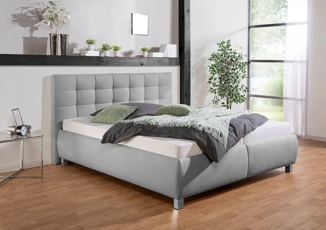 Loftscape Polsterbett Caronia mit Matratze 160 x 200cm Webstoff Ramse