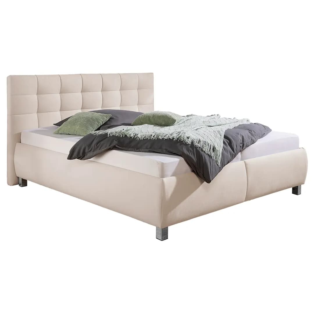 loftscape Polsterbett Caronia mit Matratze 200 x 200cm Webstoff Ramse