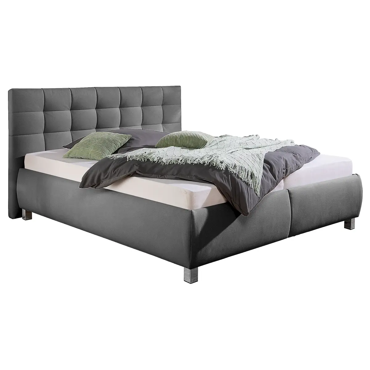 Loftscape Polsterbett Caronia mit Matratze 180 x 200cm Webstoff Ramse
