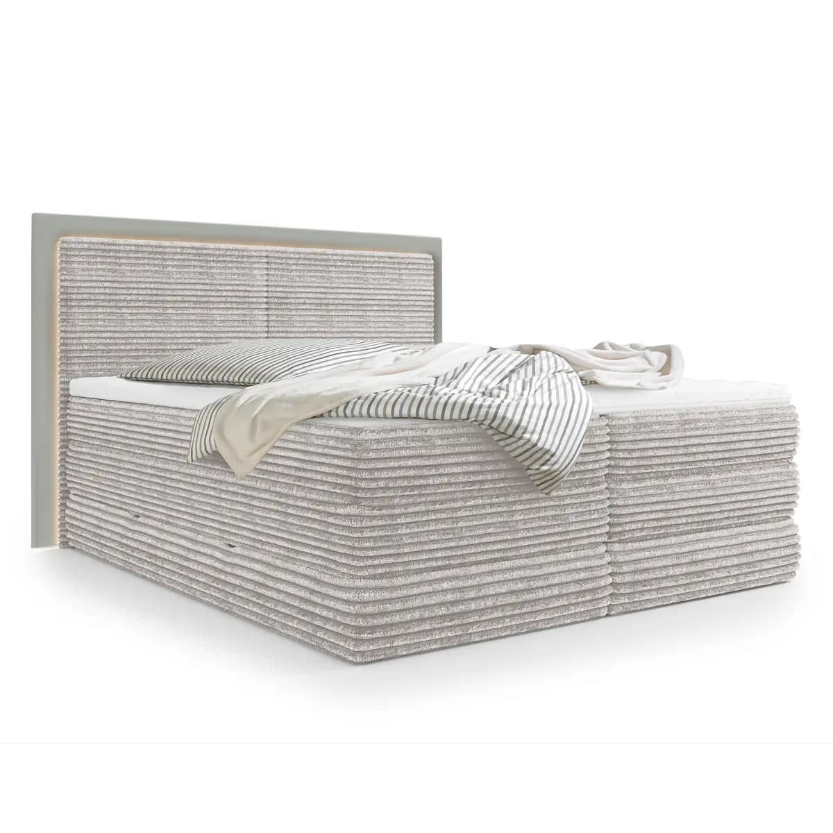Fredriks Boxspringbett Suntop 180 x 200cm | Grau