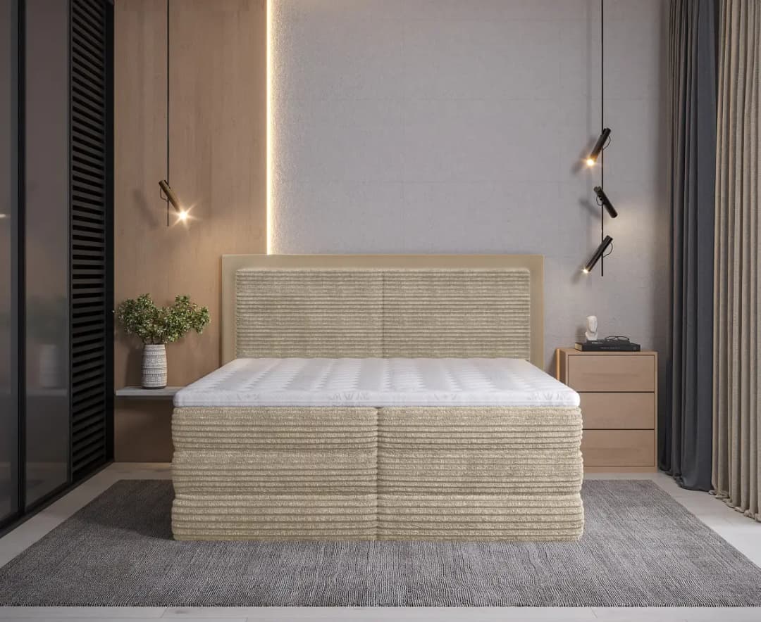 Fredriks Boxspringbett Suntop 180 x 200cm | Braun