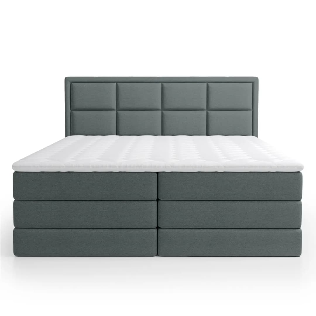 Fredriks Boxspringbett Maynes 180 x 200cm Webstoff Pria Blau | Blau