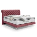 Fredriks Boxspringbett Moonda 160 x 200cm Samt Cloe Weinrot | Rot