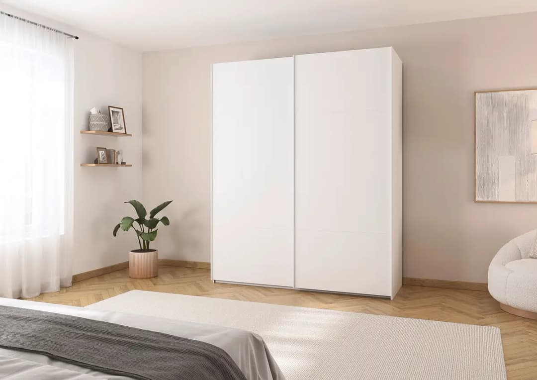 rauch Orange Schwebetürenschrank Covalo | Weiß