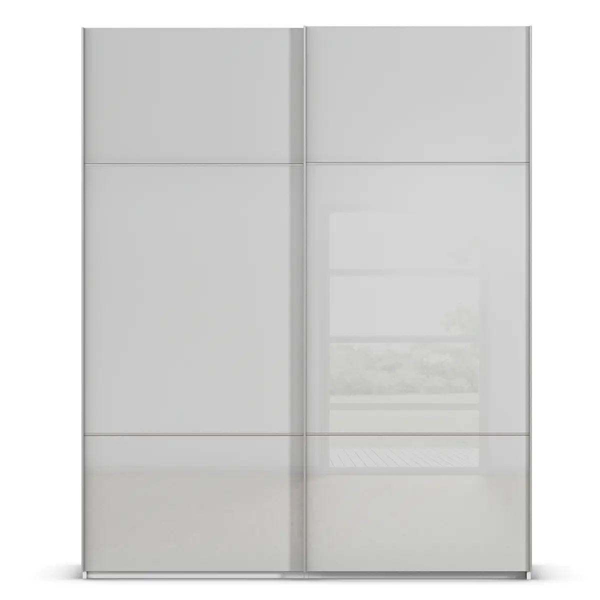 Schwebetürenschrank Covalo | Grau