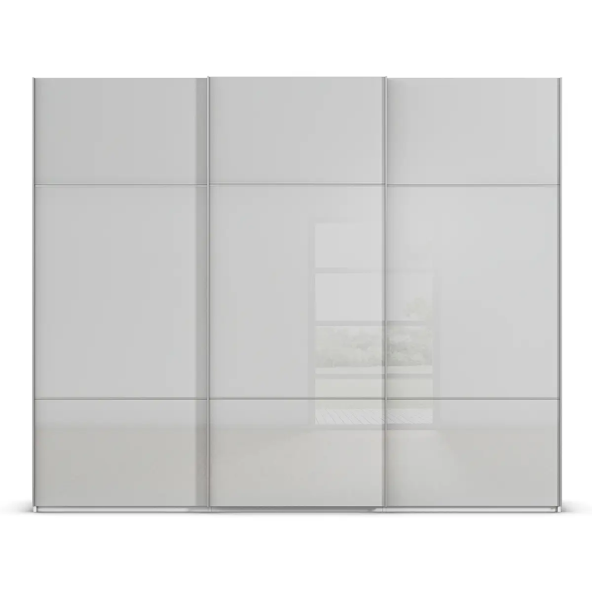 Schwebetürenschrank Covalo | Grau
