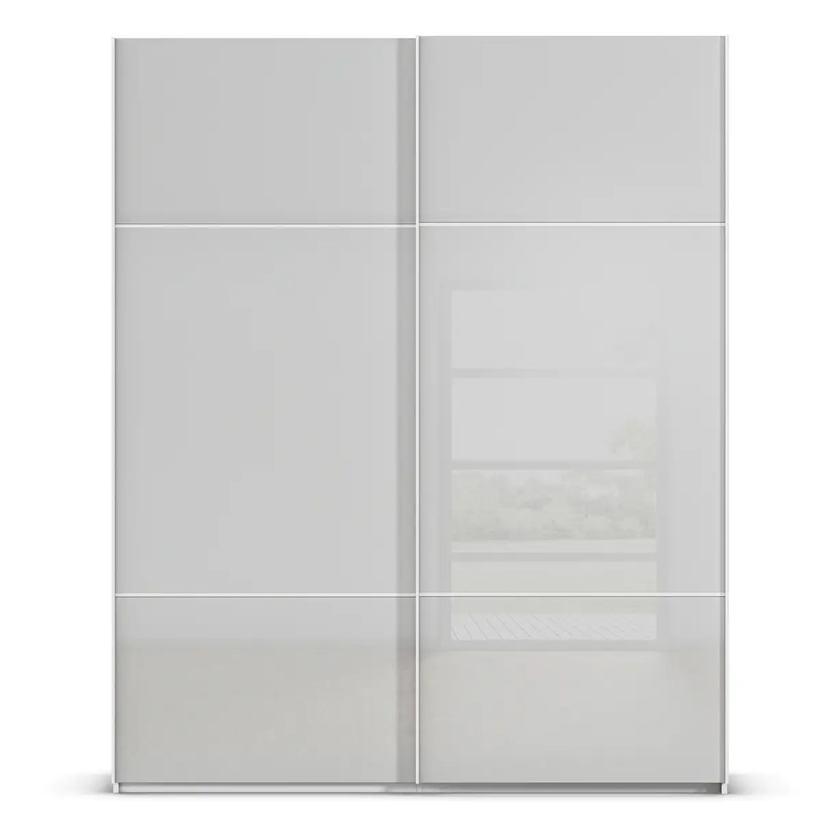 Schwebetürenschrank Covalo | Grau