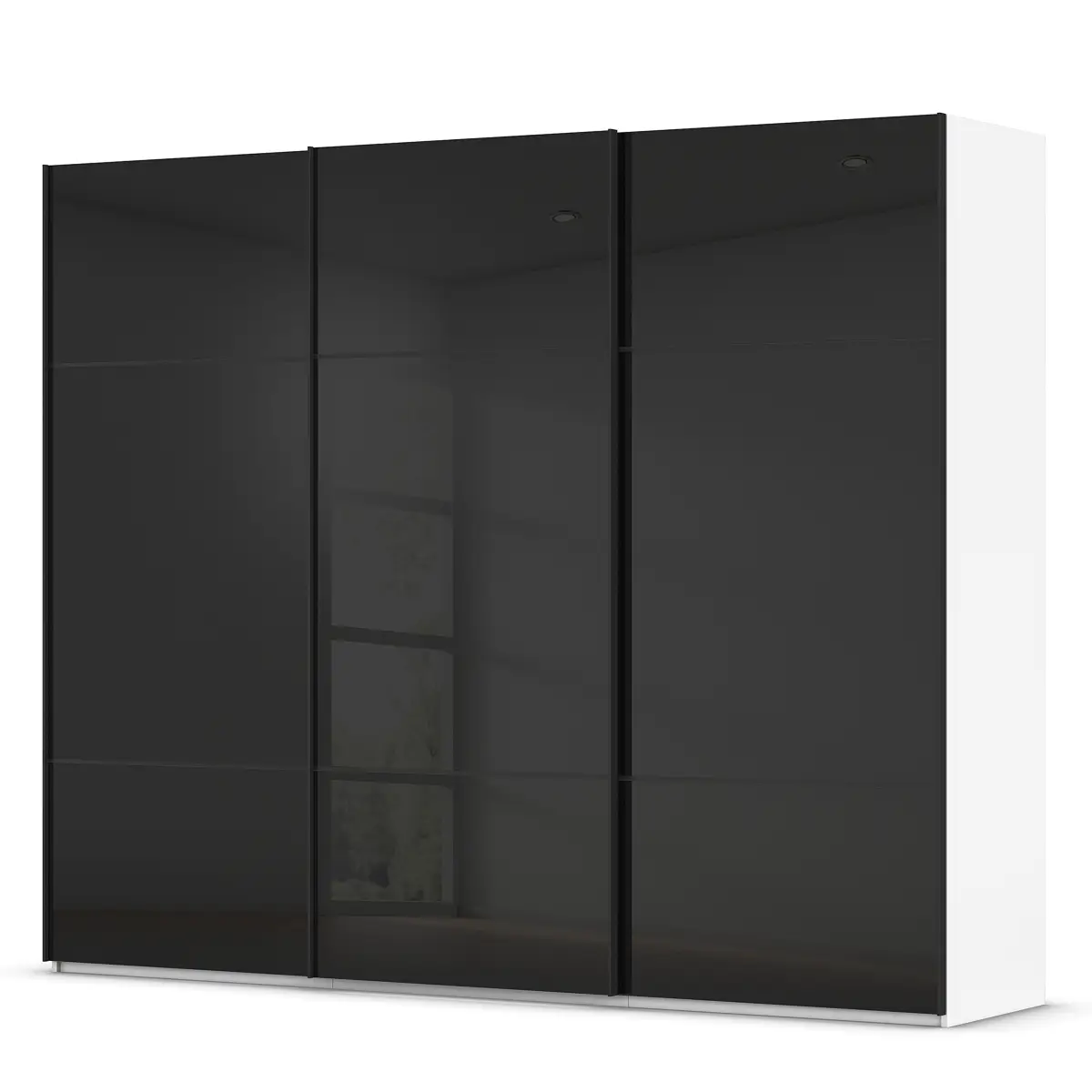 rauch Orange Schwebetürenschrank Covalo | Schwarz